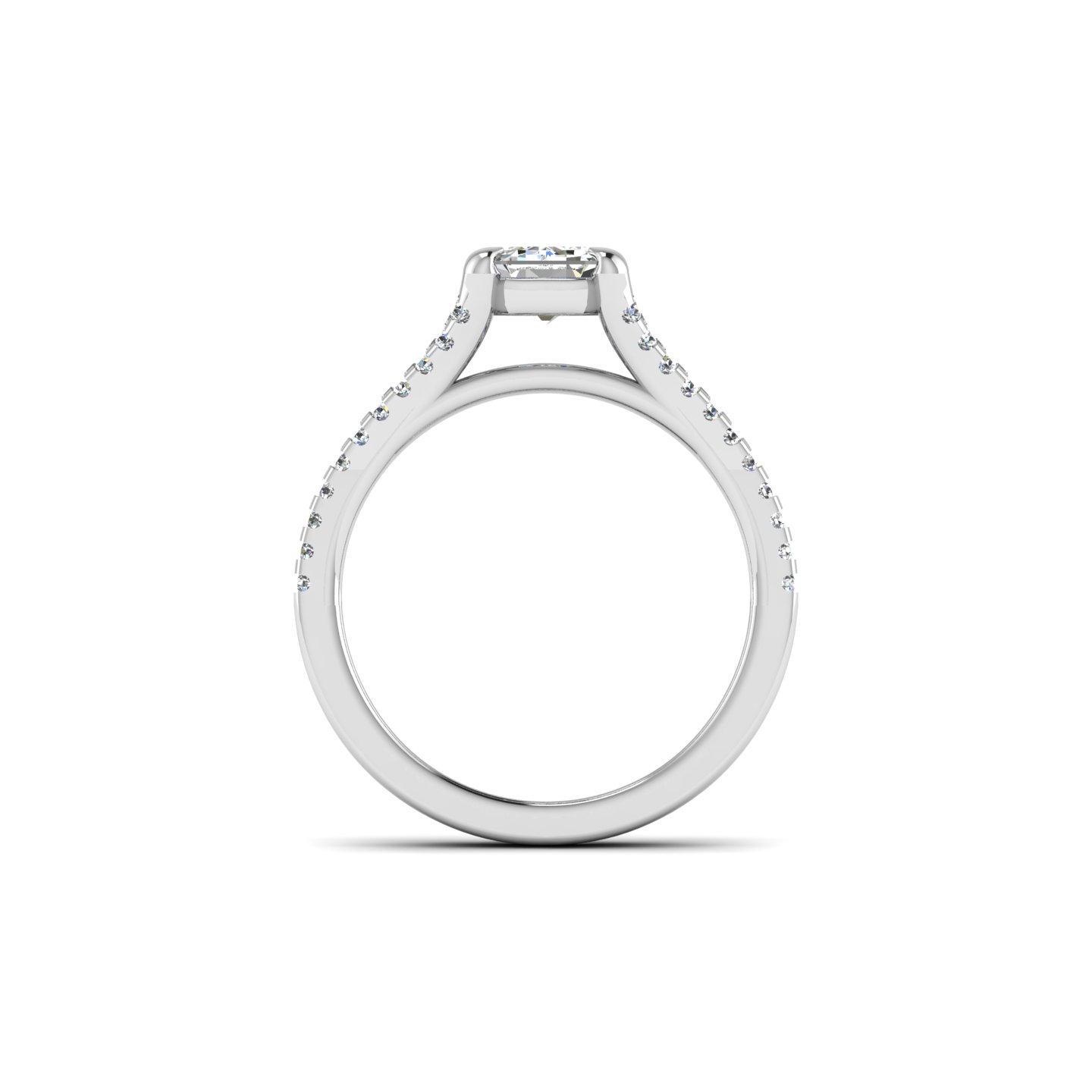 Edith Split Shank Engagement Ring